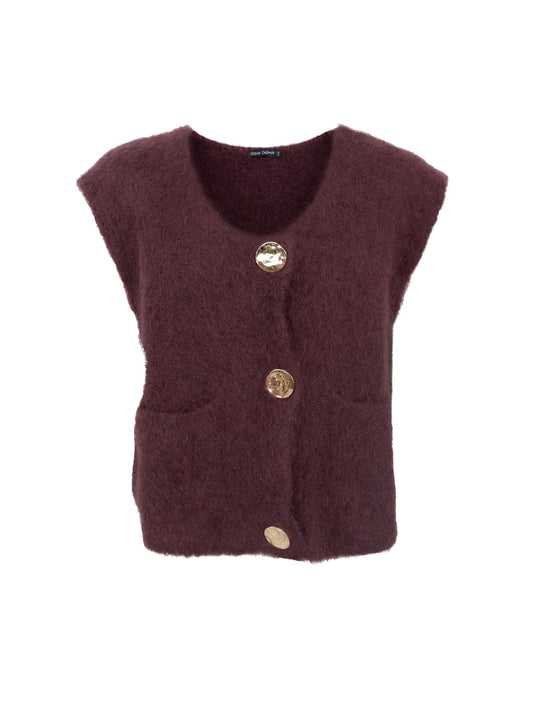 BCBjoerk Knitted Big Botton Vest