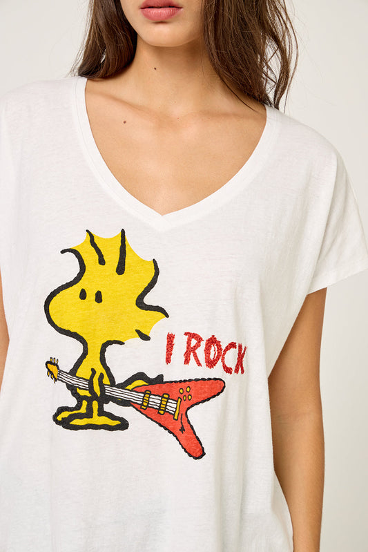 T-SHIRT Snoopy Rock TSH2518 White