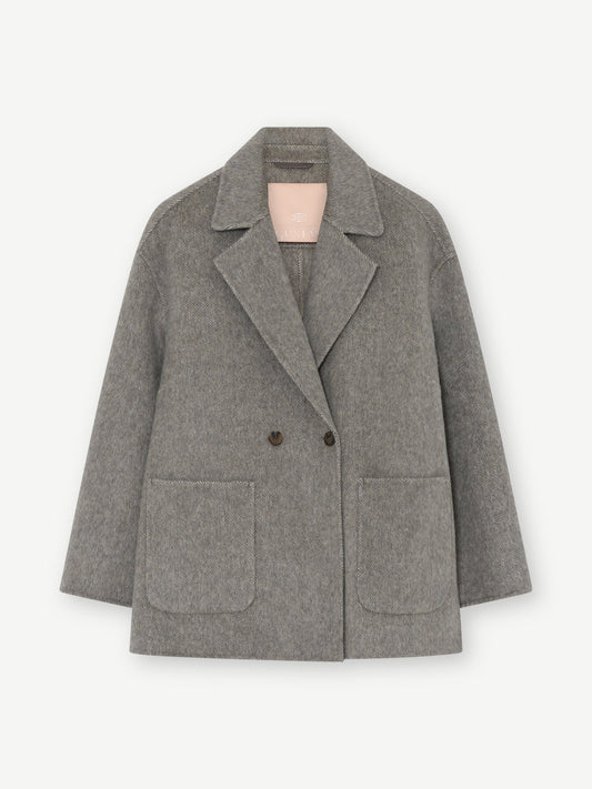 Elia Wool Coat Light Brown Melange