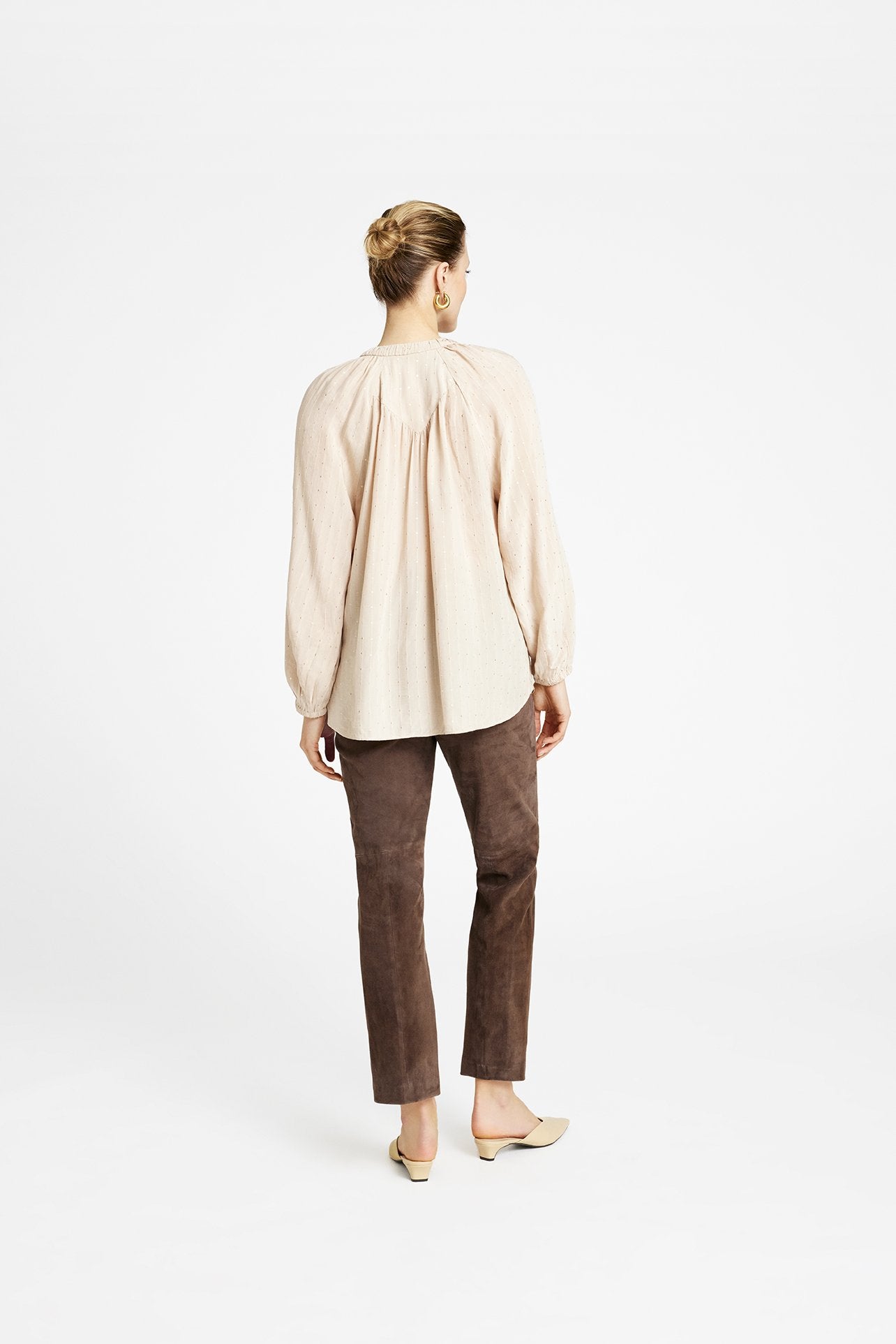 Annsofie Sequin Detailed Blouse Nude
