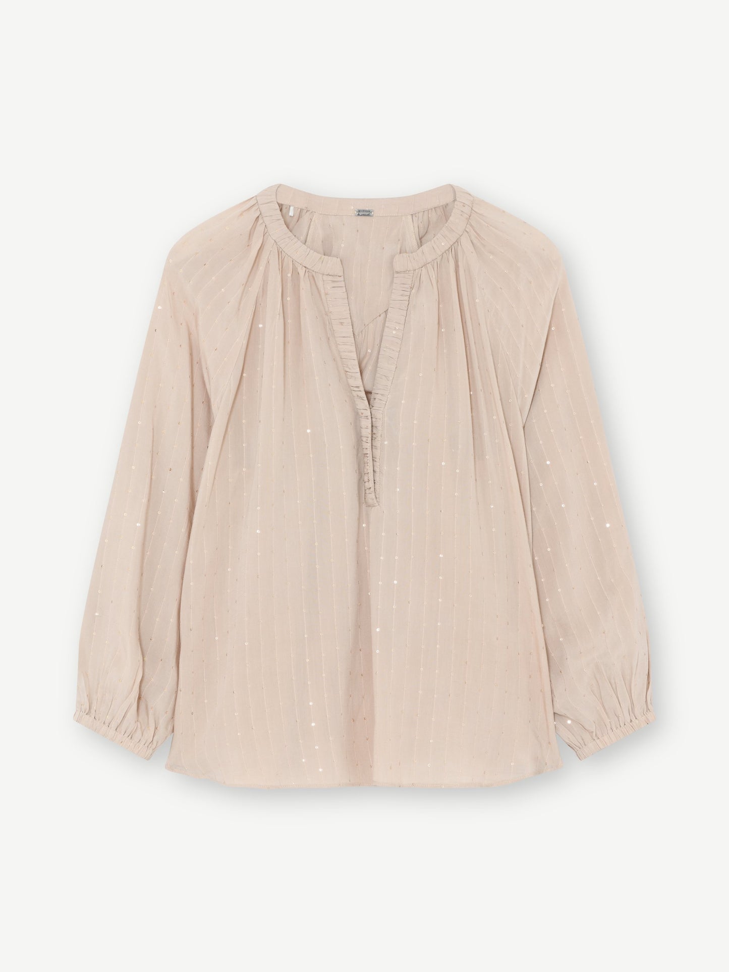 Annsofie Sequin Detailed Blouse Nude
