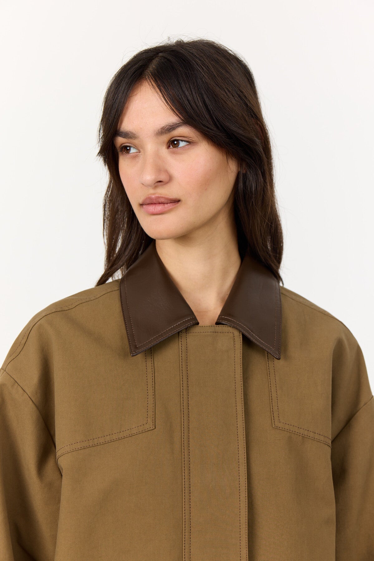 LR-Maggie 1 Cotton Coat Dark Green