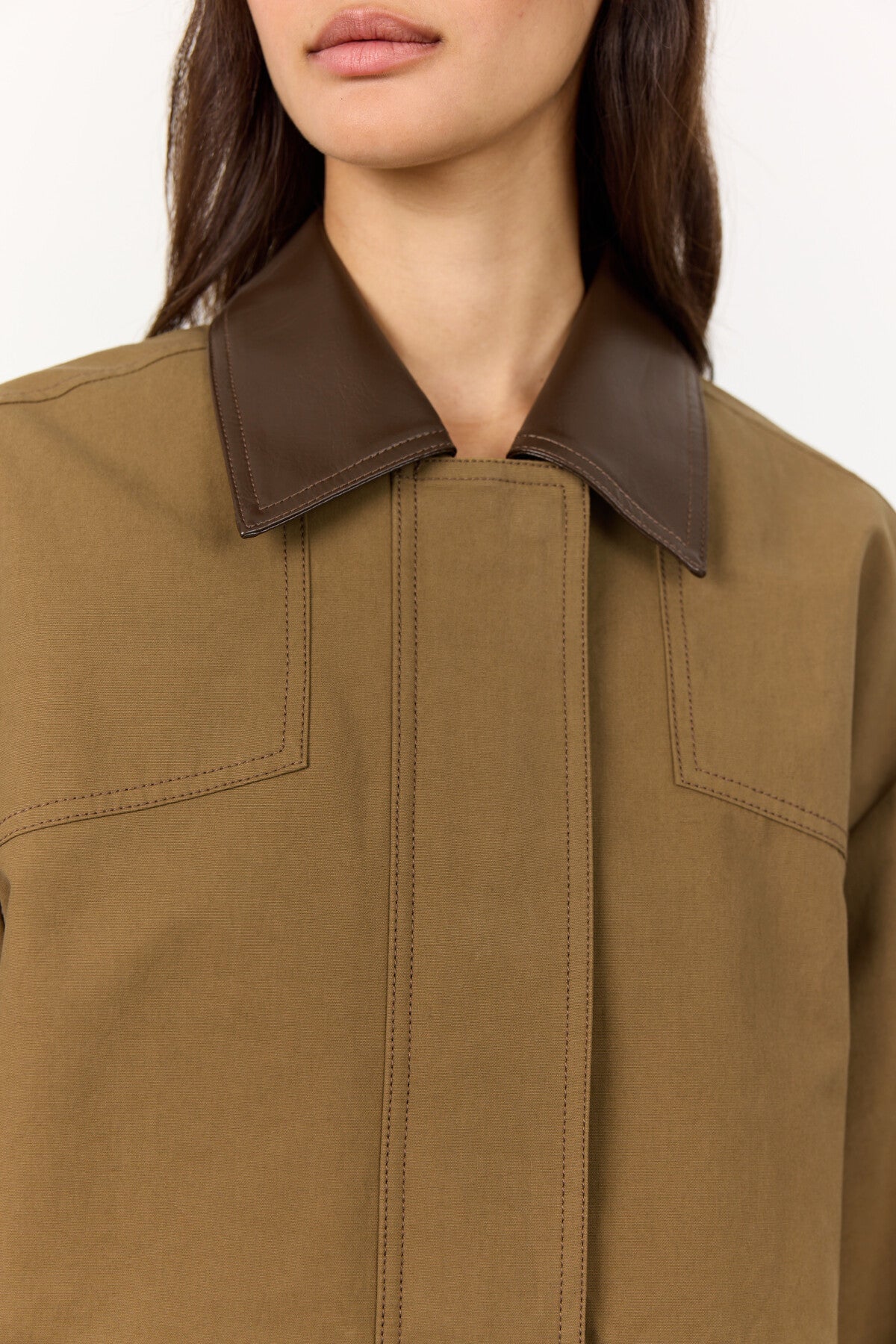 LR-Maggie 1 Cotton Coat Dark Green