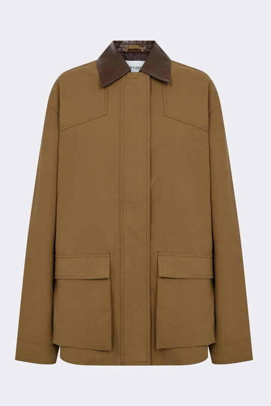 LR-Maggie 1 Cotton Coat Dark Green