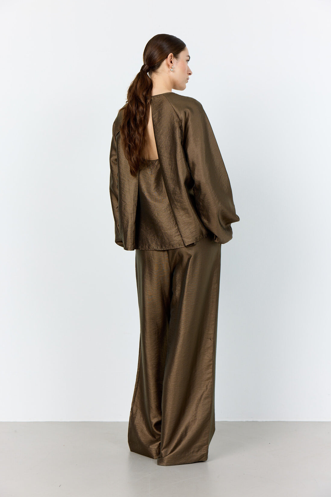 LR-Nessa 2 Viscose Blouse Light Brown