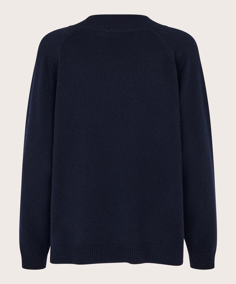 MaFordane V-Neck Jumper Navy Blazer