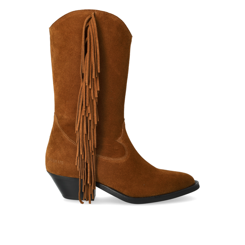 7867-101 Western Boot with Fringes Camel