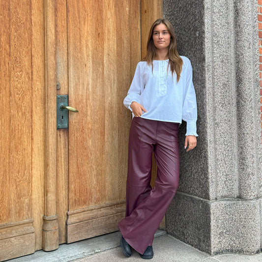 51264 - Boa HW Leather Wide Leg Trouser