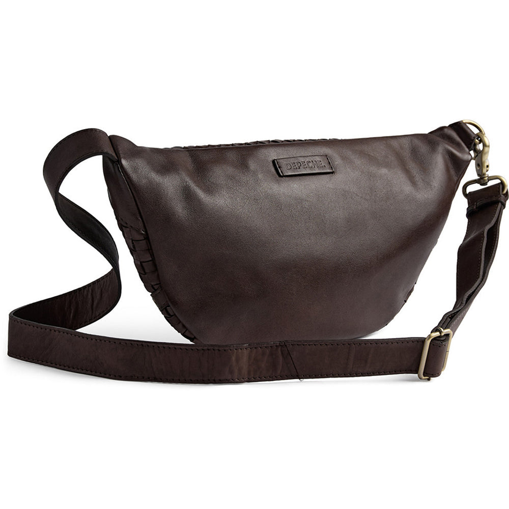 16724 - Woven Bumbag Dark Brown