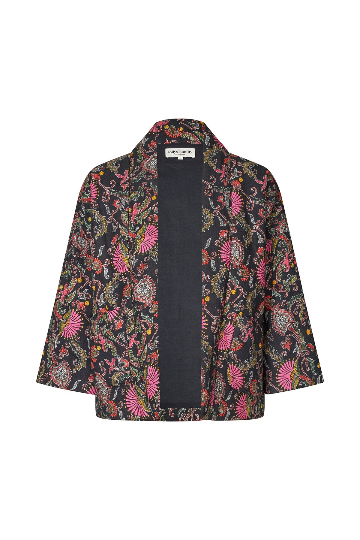 BarbraLL Quilted Jacket Flower Print