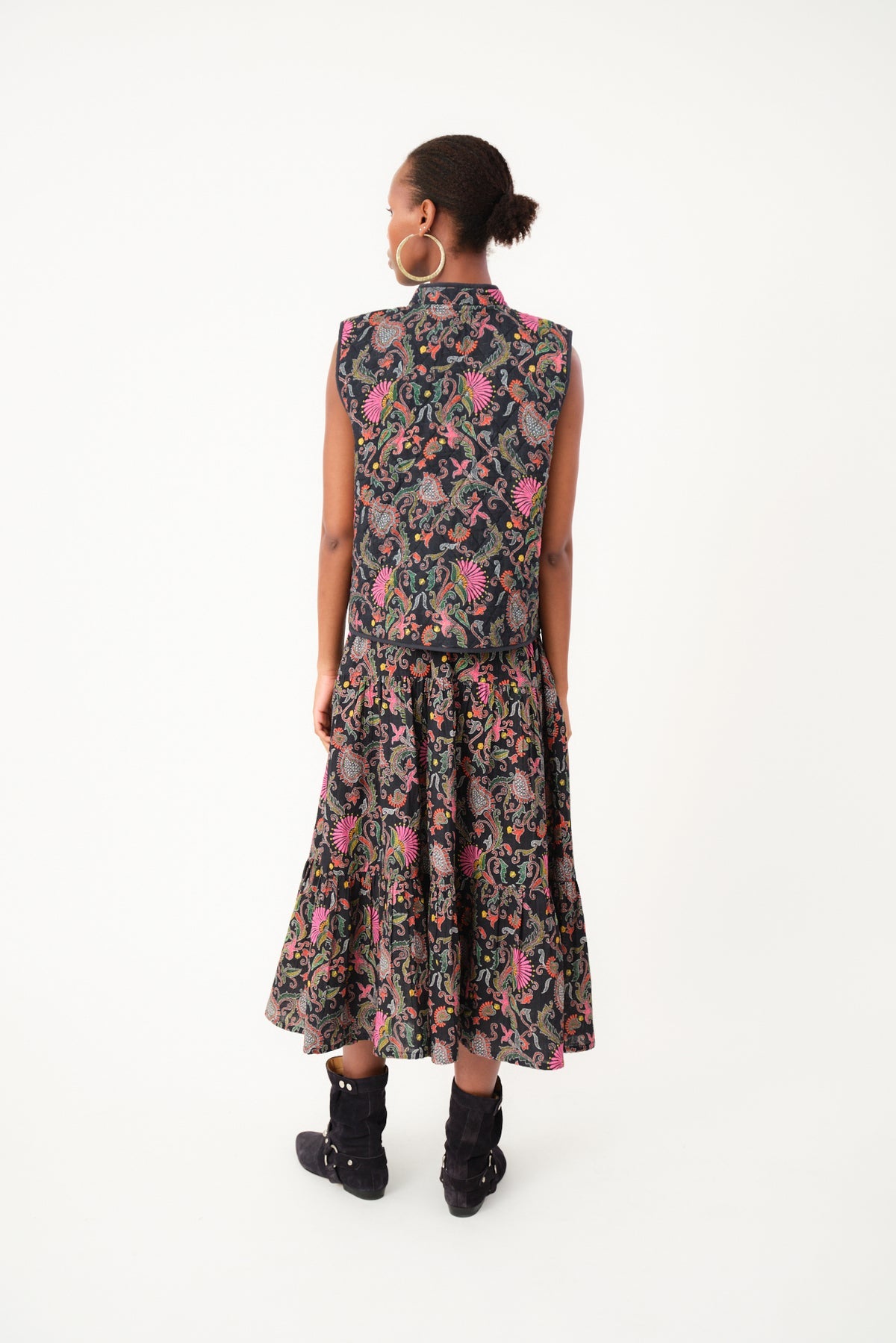 CairoLL Padded Vest Flower Print