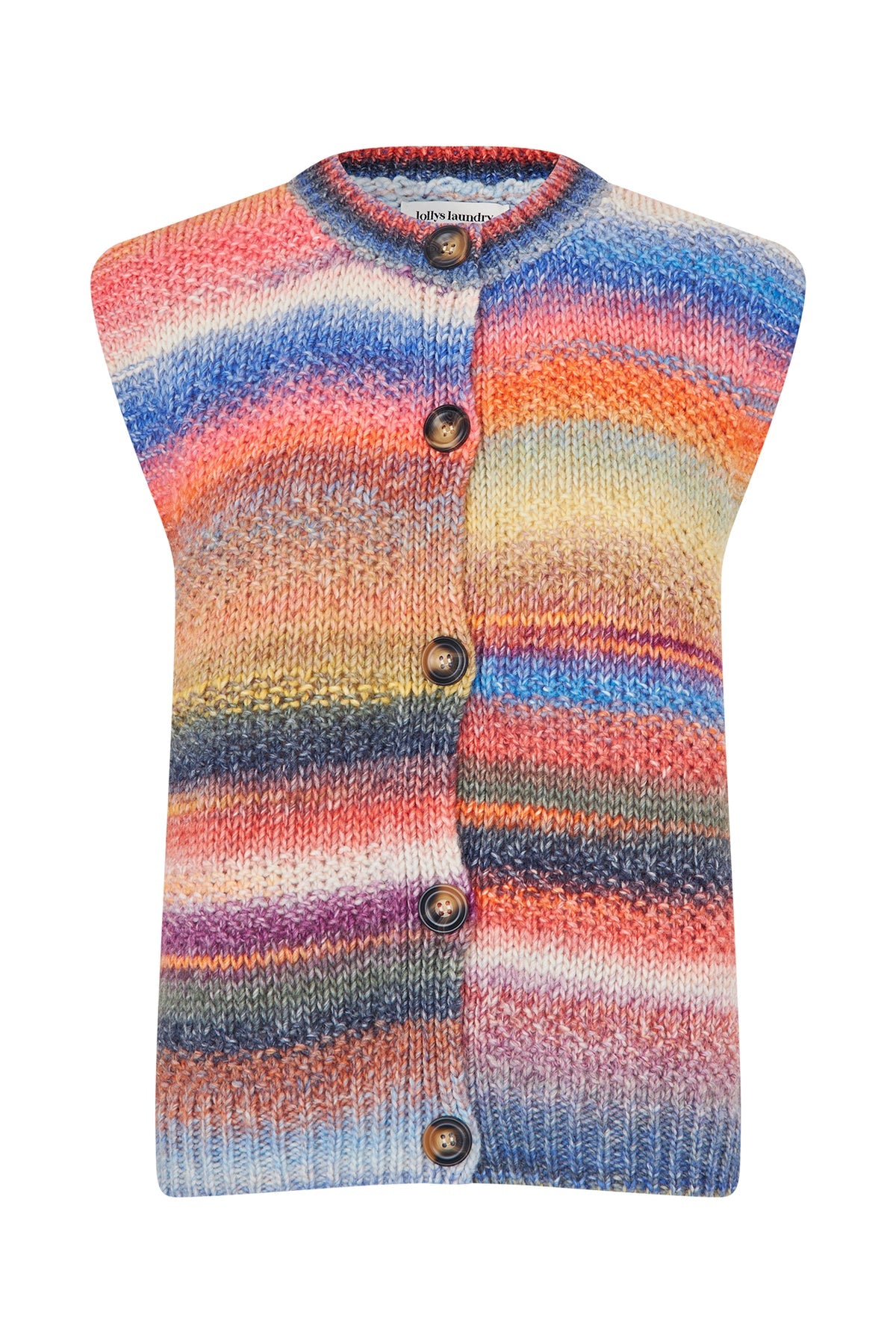 NynneLL Knitted Vest With Buttons Multi