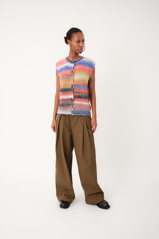 NynneLL Knitted Vest With Buttons Multi