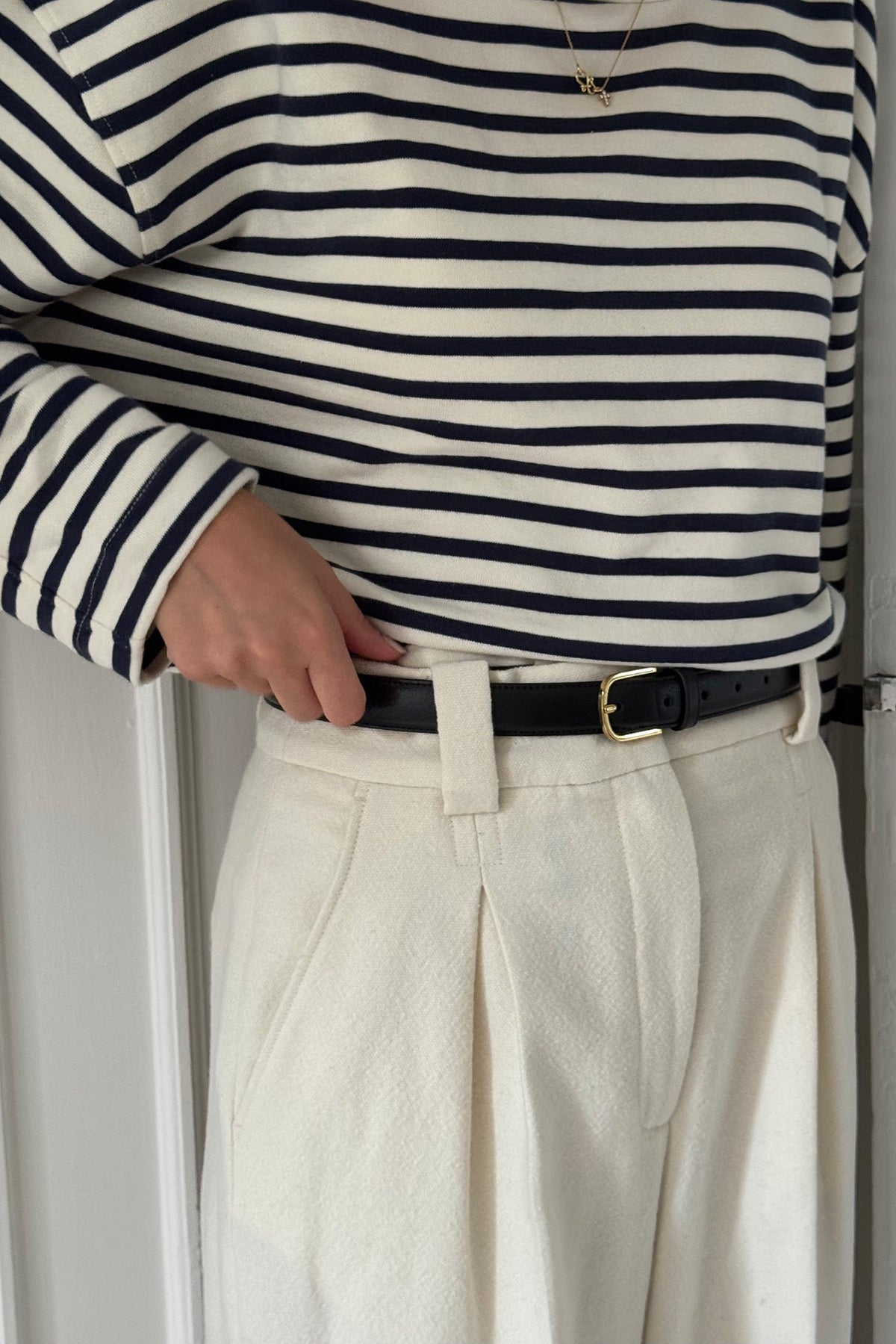 DemiLL Striped Sweatshirt Dark Blue