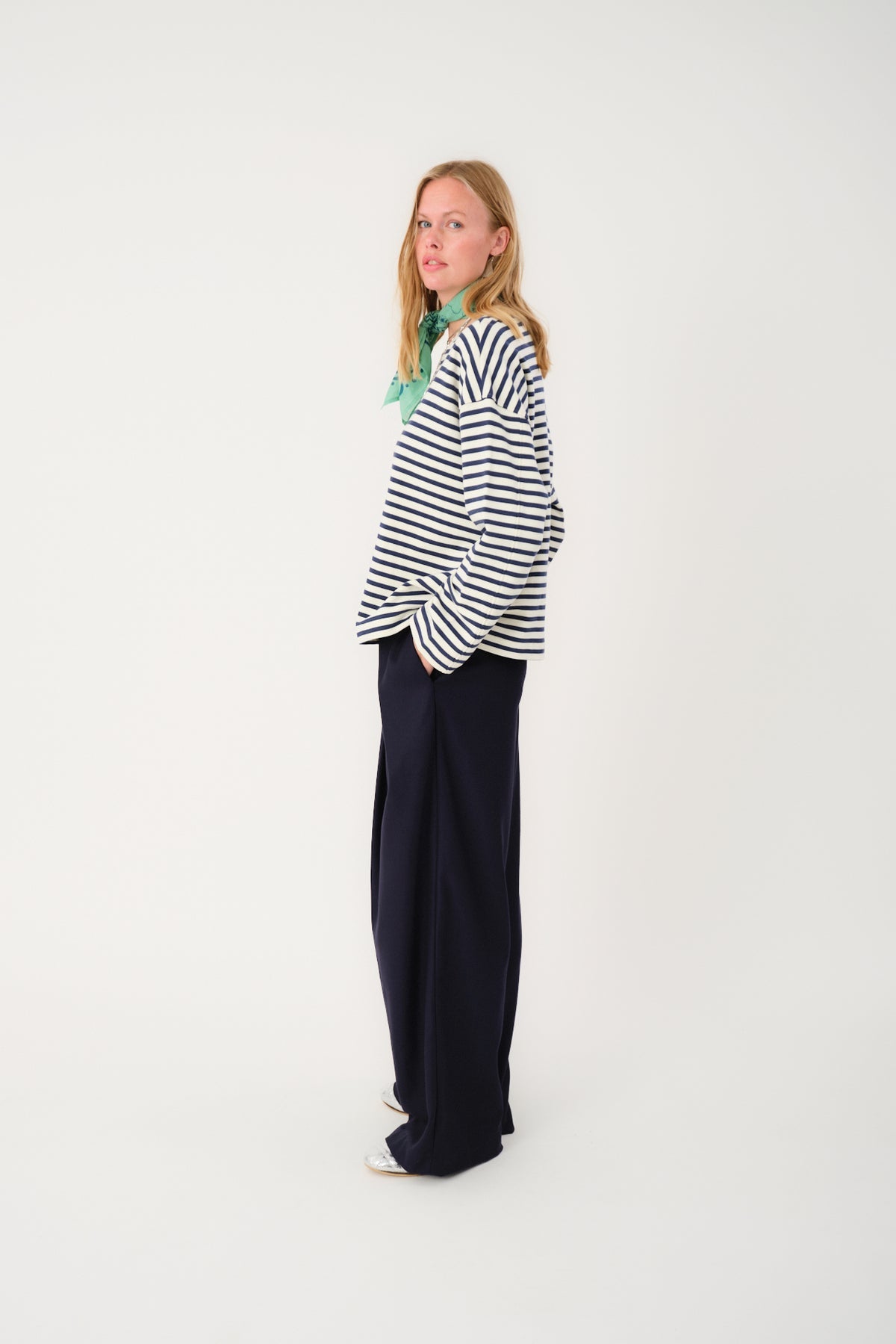DemiLL Striped Sweatshirt Dark Blue