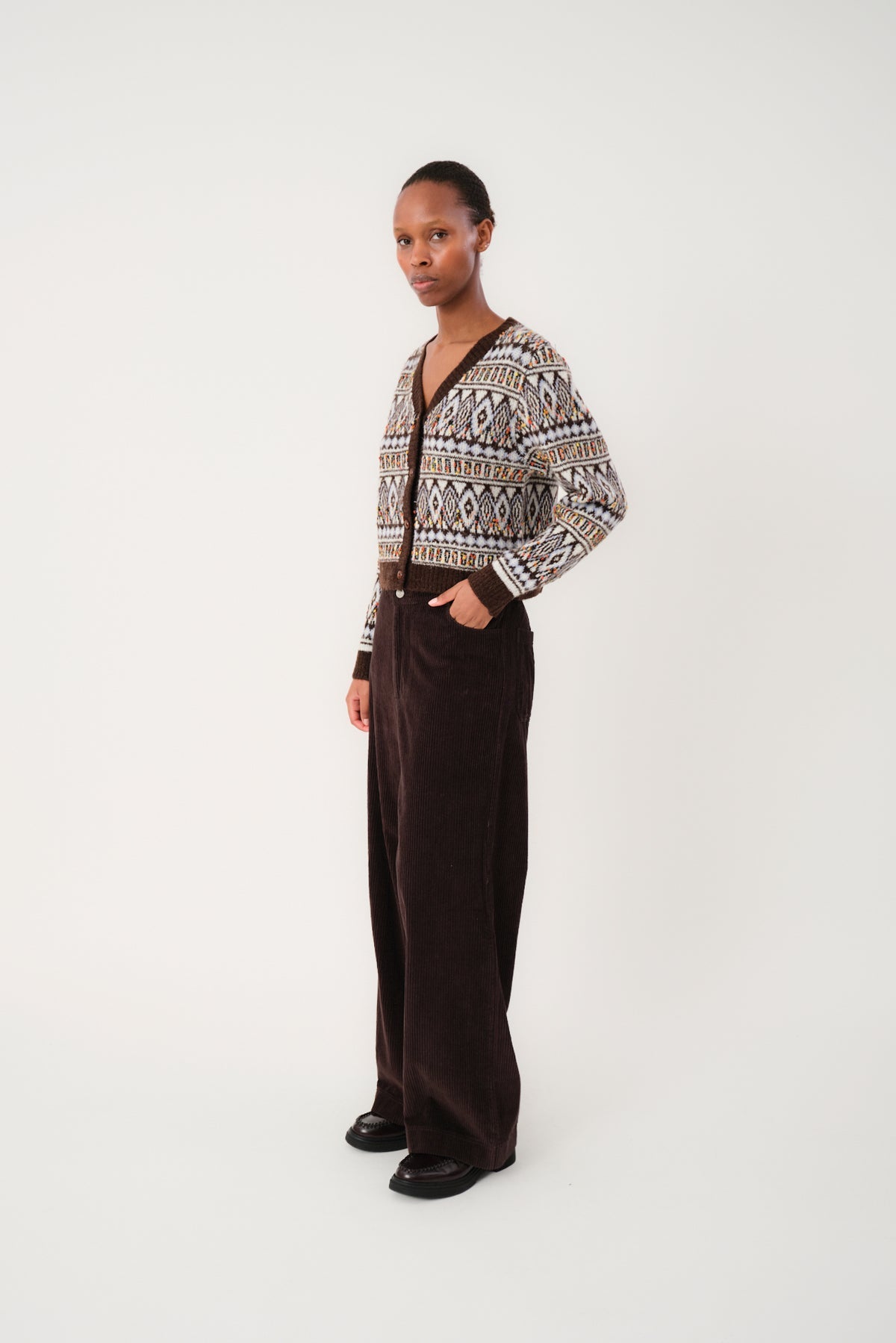FloridaLL Corduroy Trouser Dark Mocca