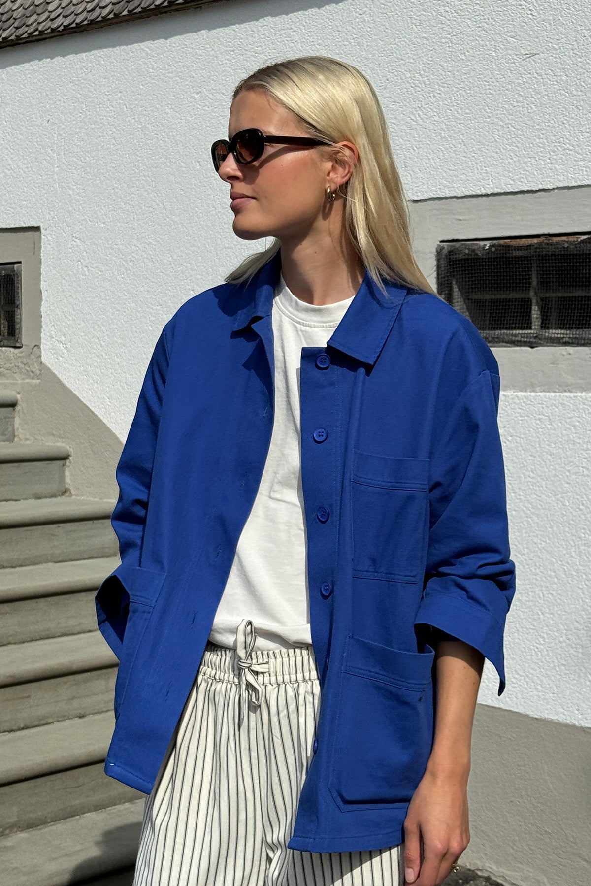 EddaLL Cotton Jacket Neon Blue