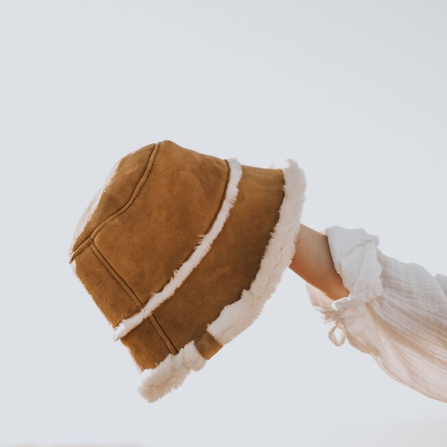 Emu Sheepskin Hat Chestnut