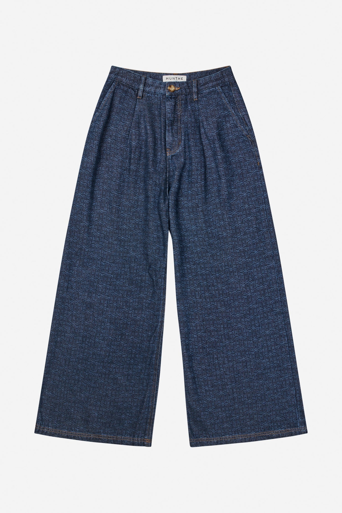 Ronan Soft Wide Leg Denim Trouser Indigo