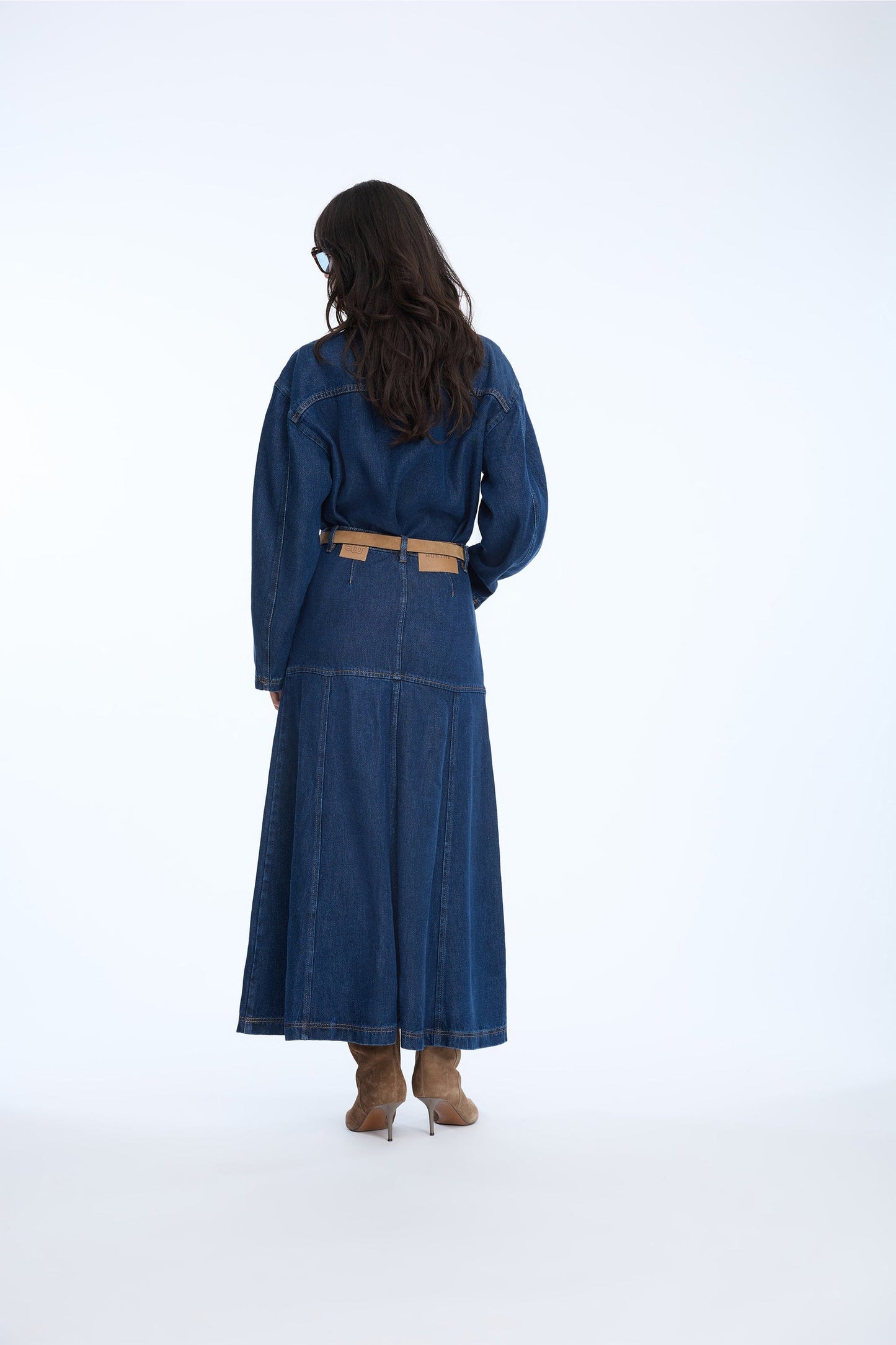 Tuxya Essential Denim Skirt Indigo