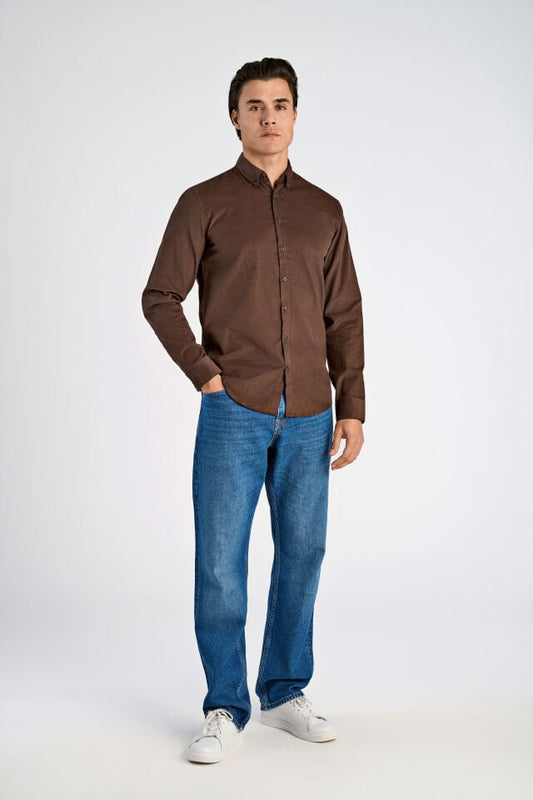 Mens - Fine Corduroy Button Down Shirt (30-203248A)