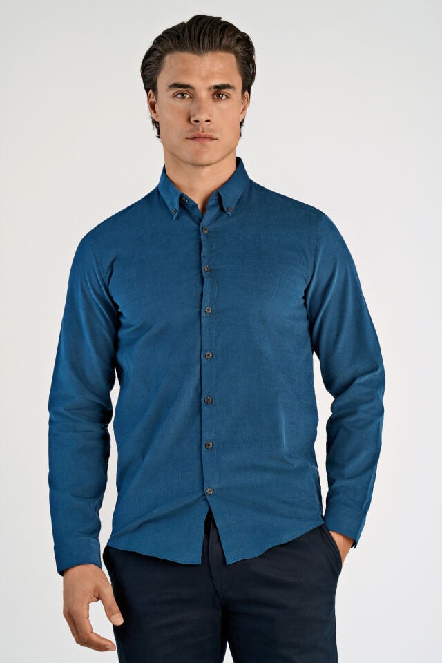 Mens - Fine Corduroy Button Down Shirt (30-203248A)