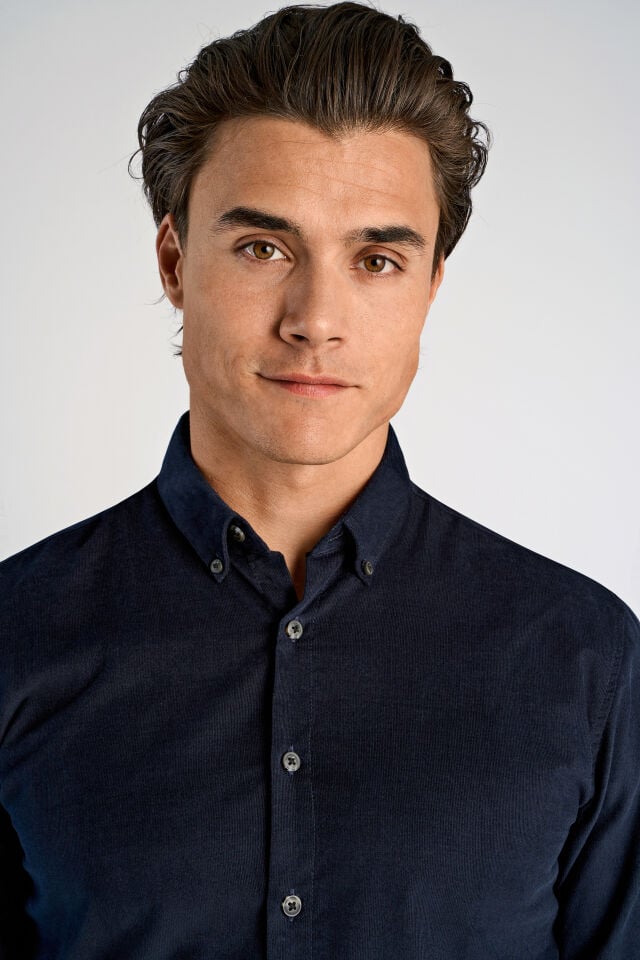 Mens - Fine Corduroy Button Down Shirt (30-203248A)