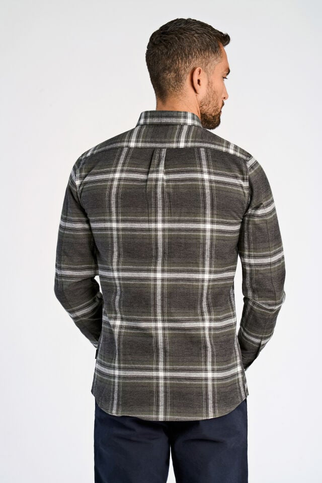 Mens - Checked Cotton Blend Shirt (30-225054)