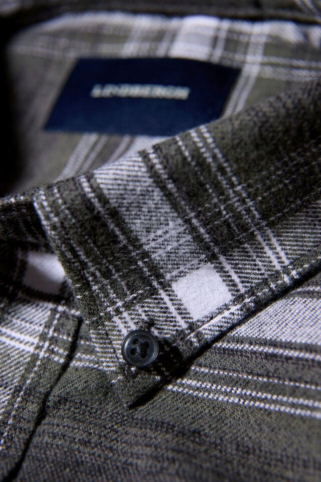 Mens - Checked Cotton Blend Shirt (30-225054)