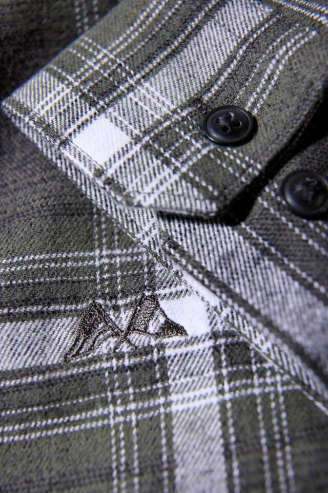 Mens - Checked Cotton Blend Shirt (30-225054)