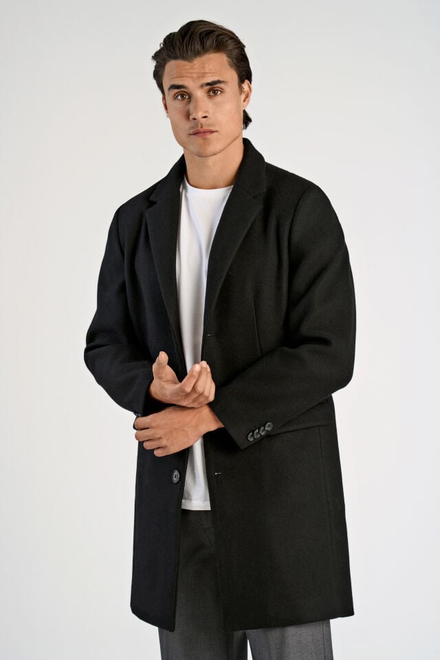 Mens - Classic Stylish Coat Black (30-303020)