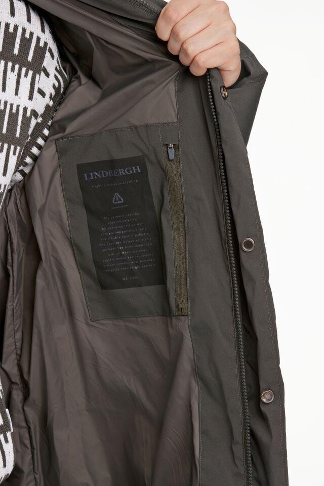 Mens - Long Parka Coat Deep Army (30-303029A)