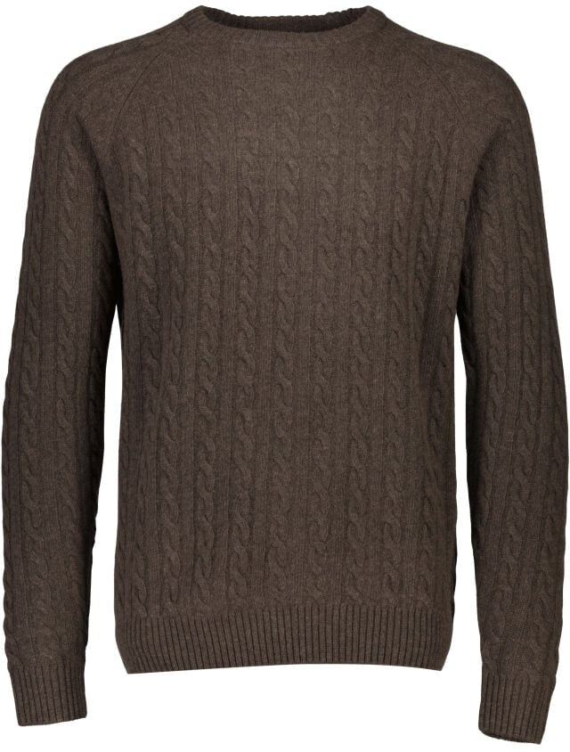 Mens - Lambs Wool Cable Knitted Jumper (30-800227)
