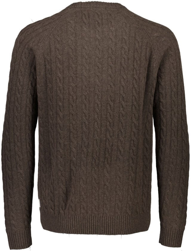 Mens - Lambs Wool Cable Knitted Jumper (30-800227)