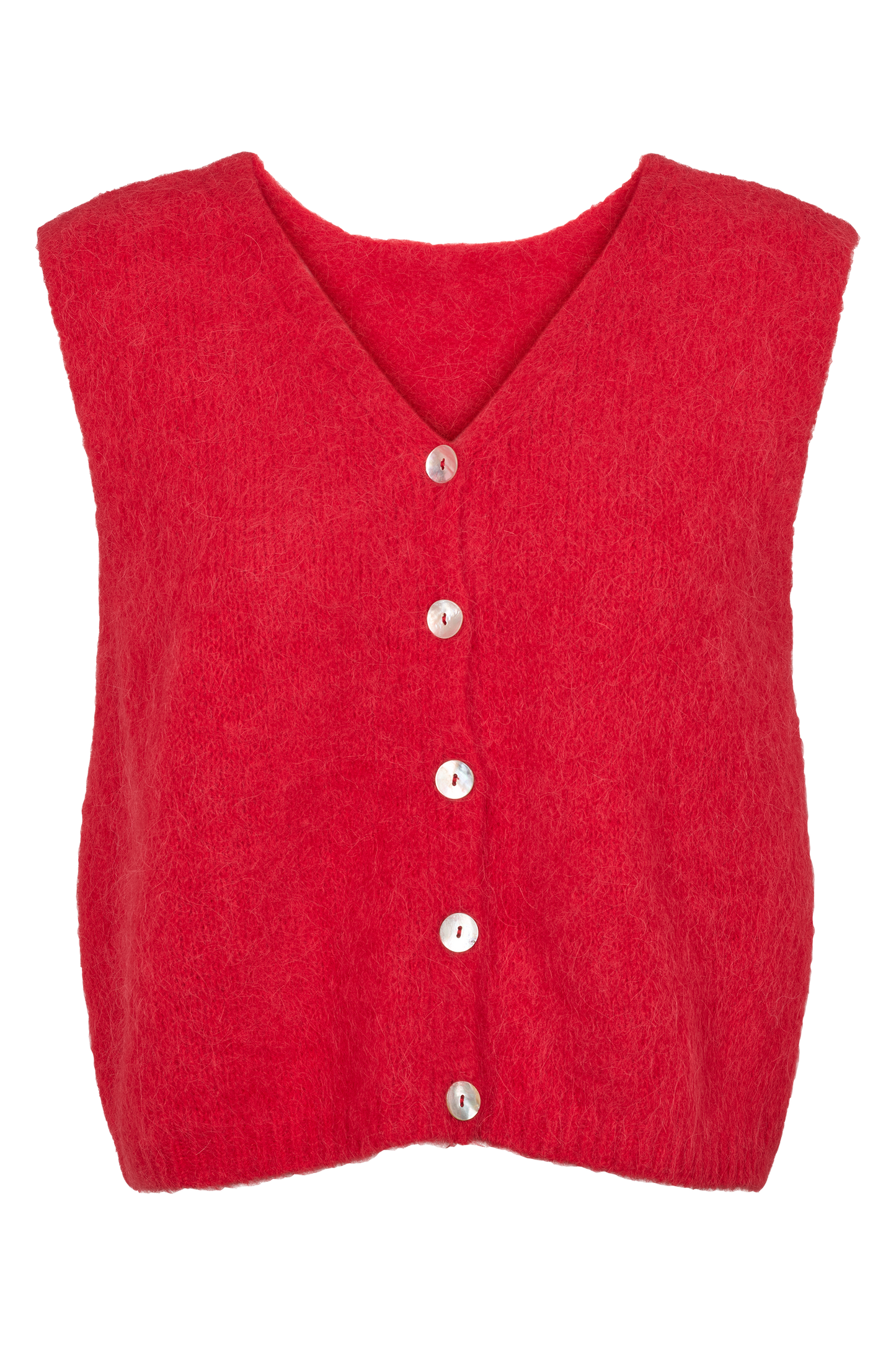 Telma Alpaca Vest with Buttons.