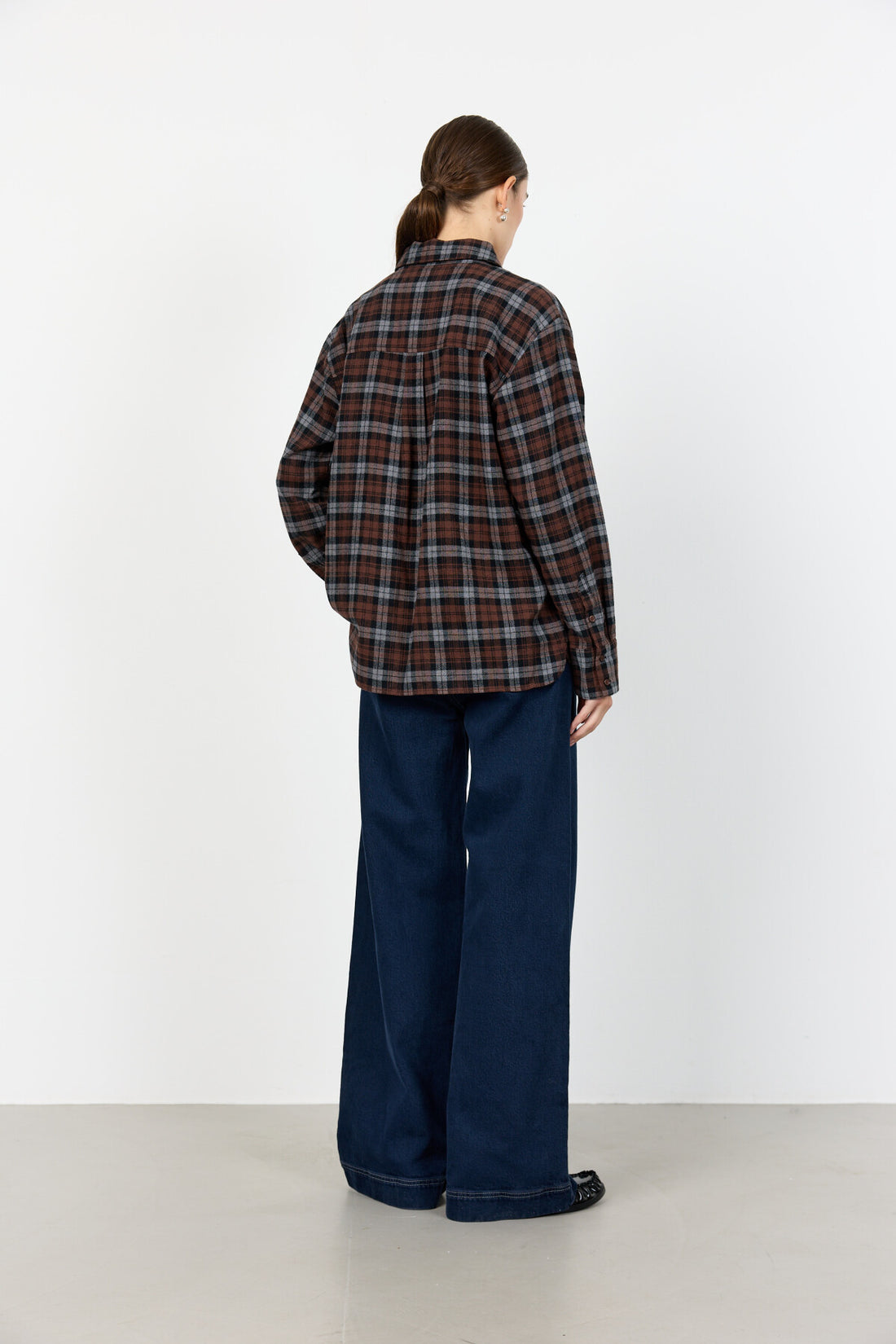 LR-Odansa 2 Cotton Checked Shirt Brown