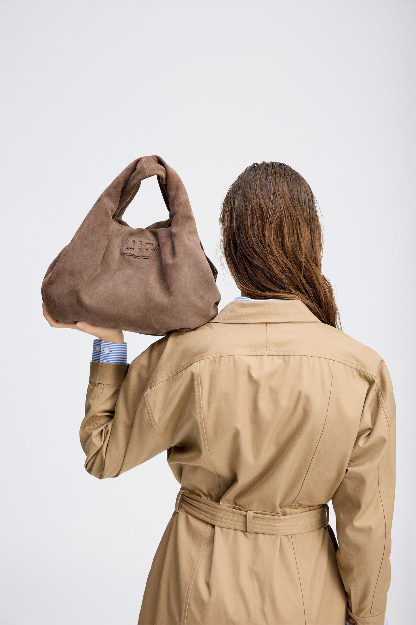 Lix Suede Handbag Mocca