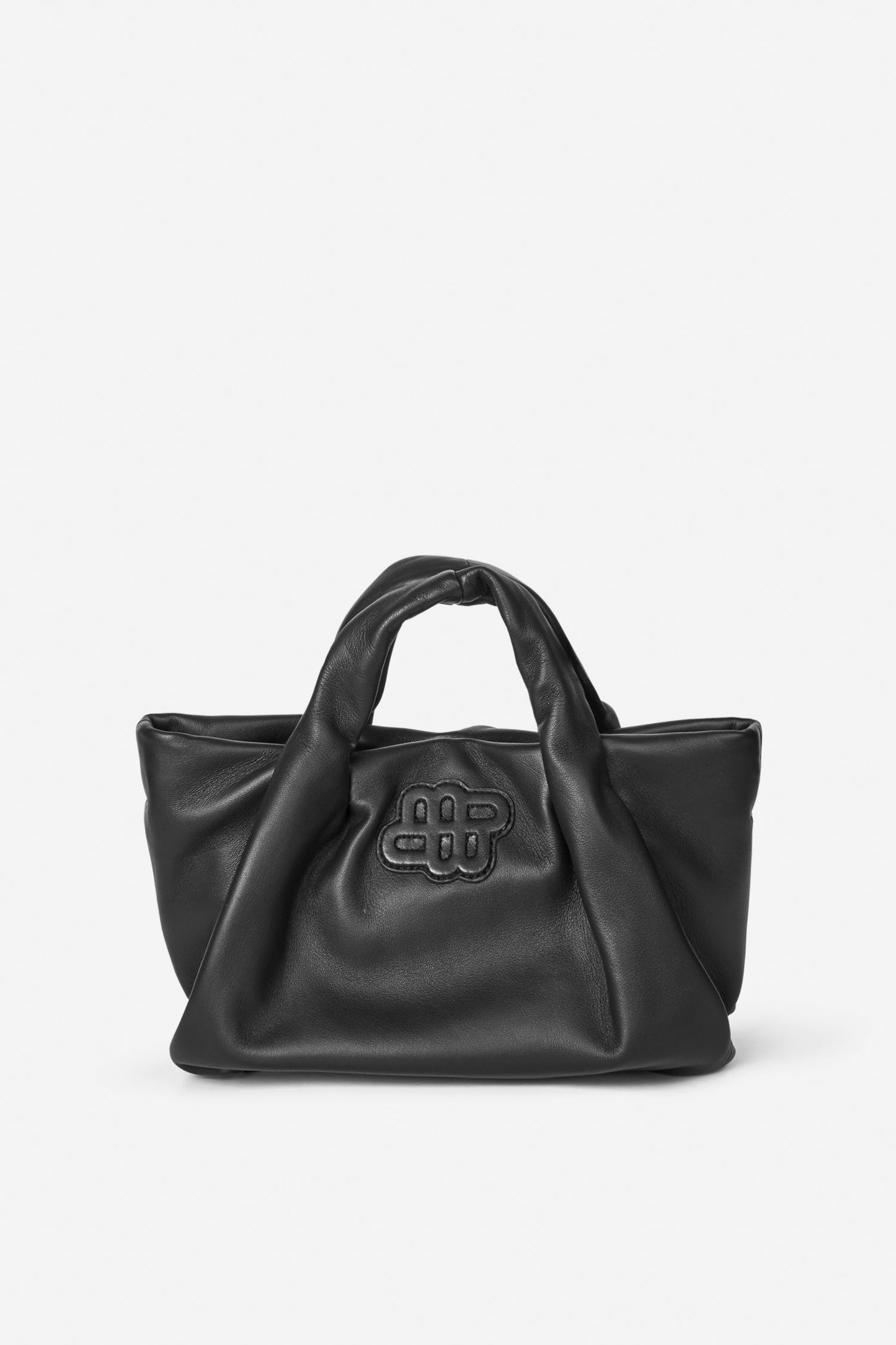Lixia Small Soft Leather Handbag Black