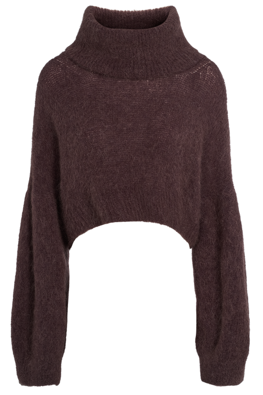 Andrea Cropped RollNeck Cocoa