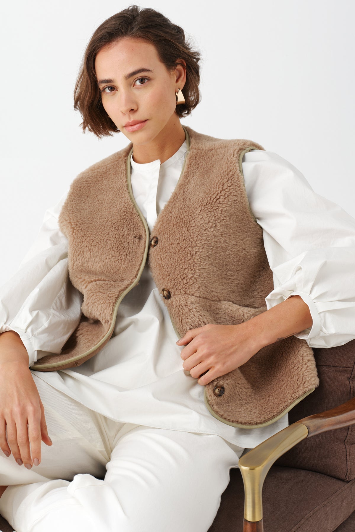 Country Gillet Faux Shearling