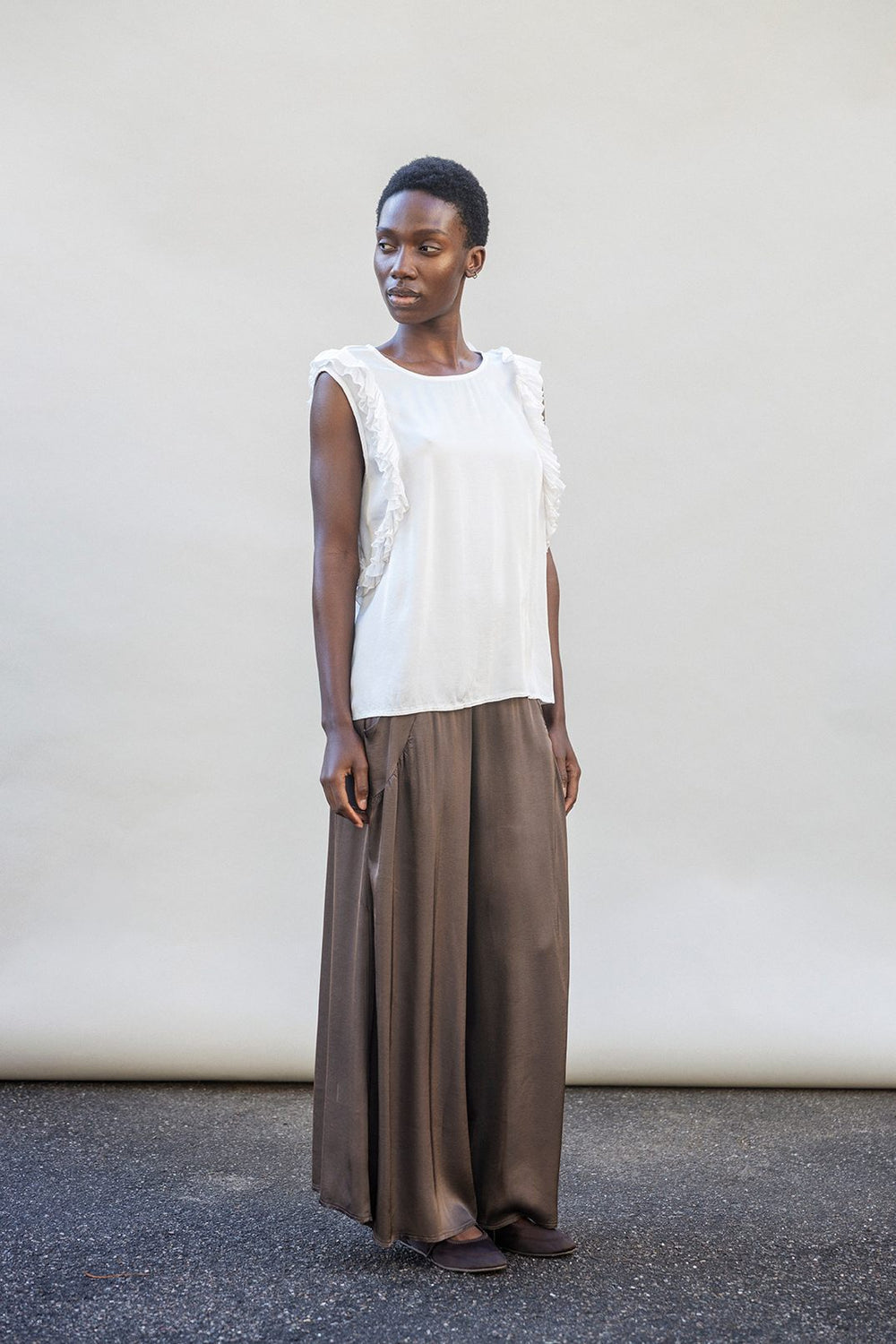 Rennie Sleeveless Frill Blouse