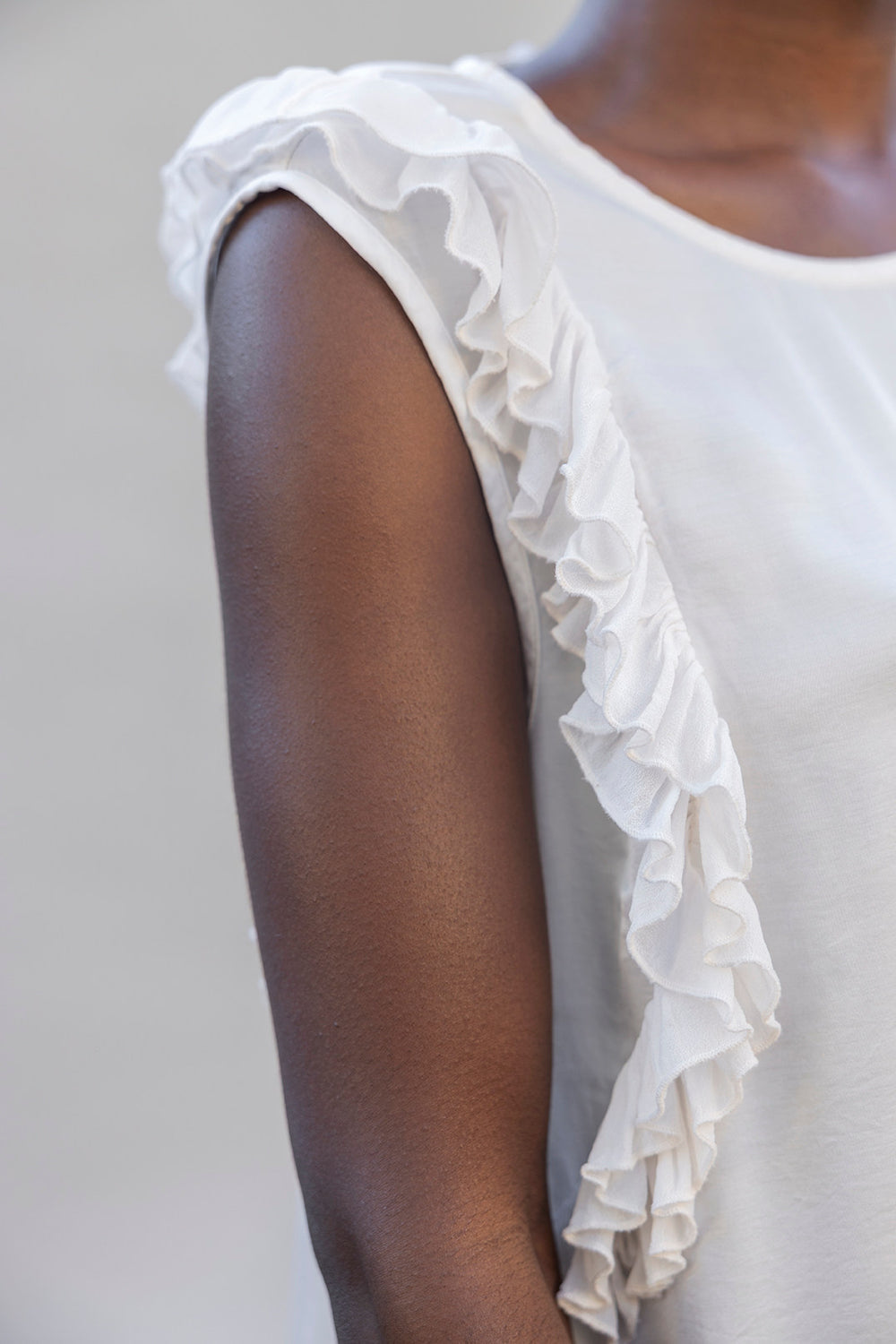 Rennie Sleeveless Frill Blouse