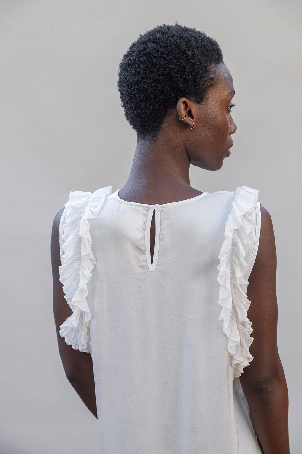 Rennie Sleeveless Frill Blouse