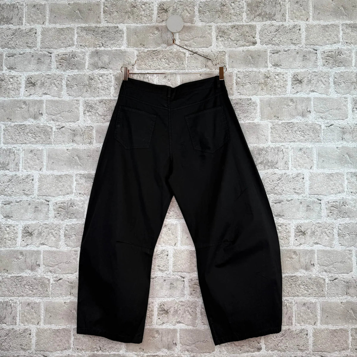 Unito 60248 Cotton Barrel Leg Trouser Black