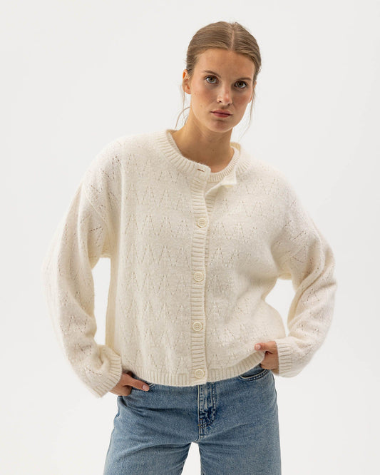 Elsy Knitted Cardigan Off White