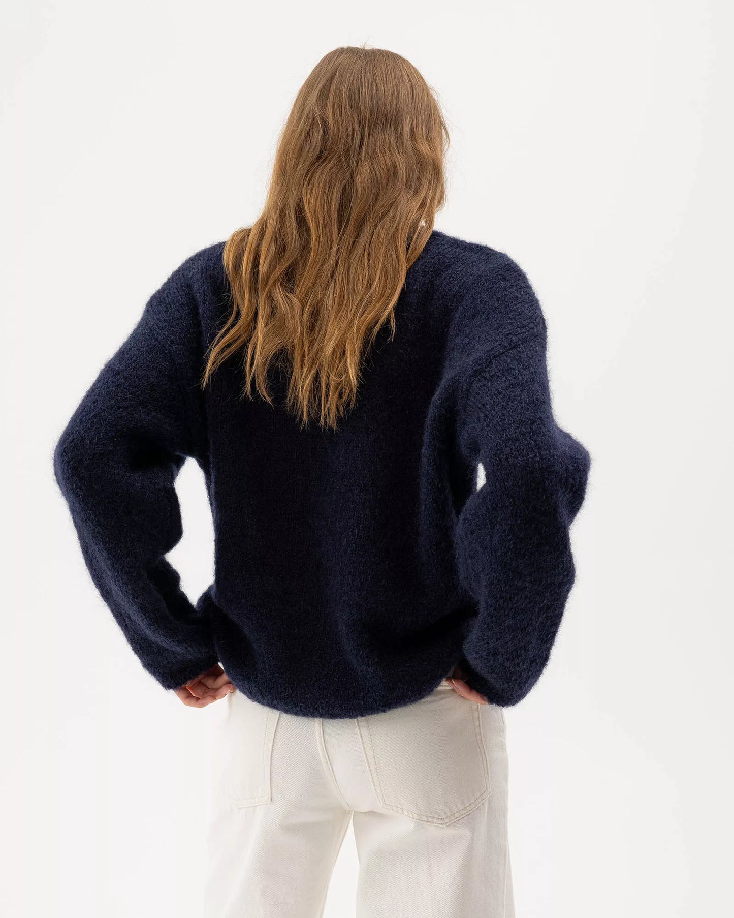 Lilian Mohair V-Neck Jumper
