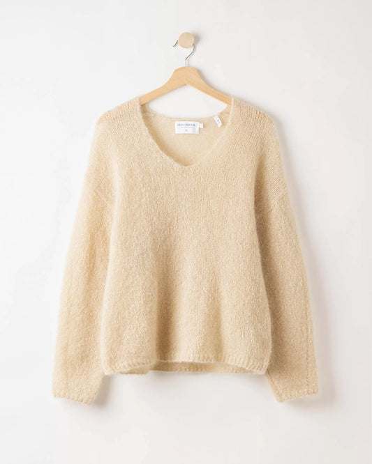 Lilian Mohair V-Neck Jumper