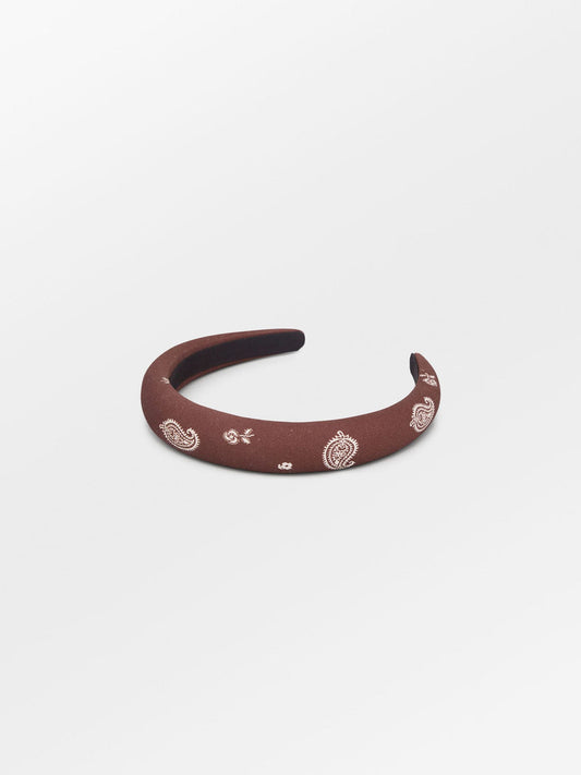 Bloom Paisley Midi Hairbrace Chocolate Brown