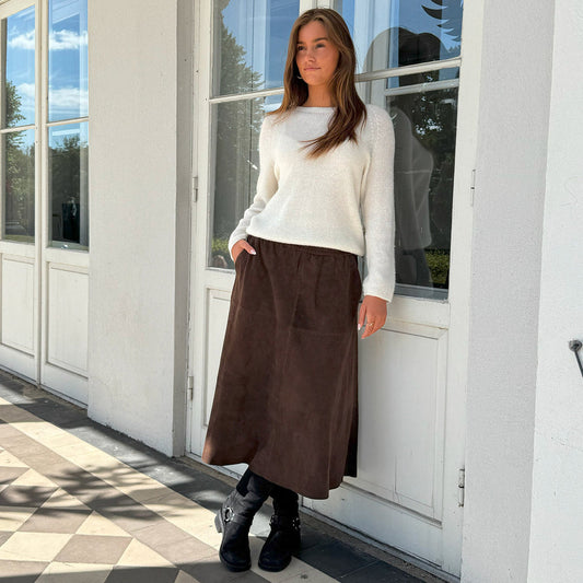 51388 - Evelyn Suede Skirt