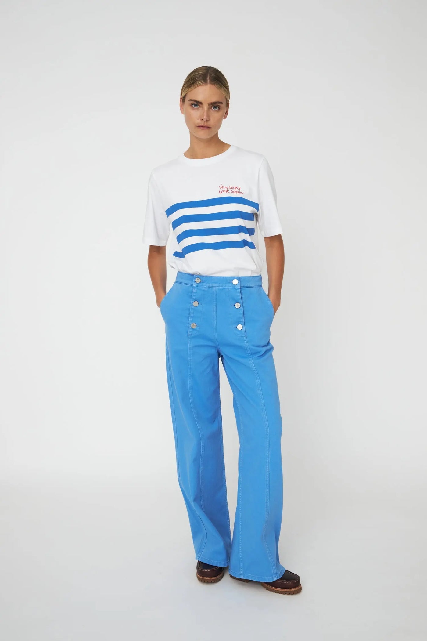 Sailors Pants Blue Coral